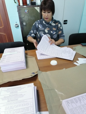 ТИК  Таштыпского района получила       избирательные бюллетени 